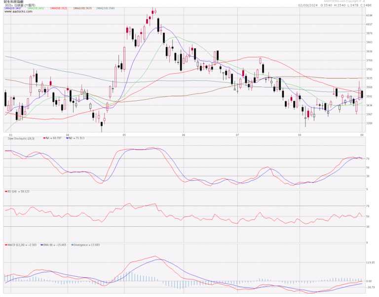 恒生科技指數分析 (2.9.2024)